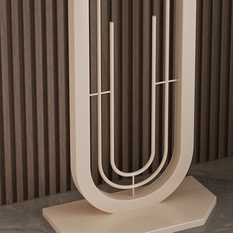 Mesa Consola Rectangular Moderna Minimalista de Hierro y Piedra Sinterizada de 1 Nivel para Entradas