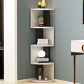 Modern Minimalist Rectangular Particle Board Bookshelves 4/5-Tier For Living Room