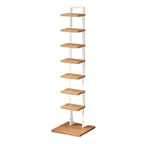 Modern Minimalist Square Rectangular Particle Board Steel Pipe Bookshelf 4/6/8/10-Tier For Living Room