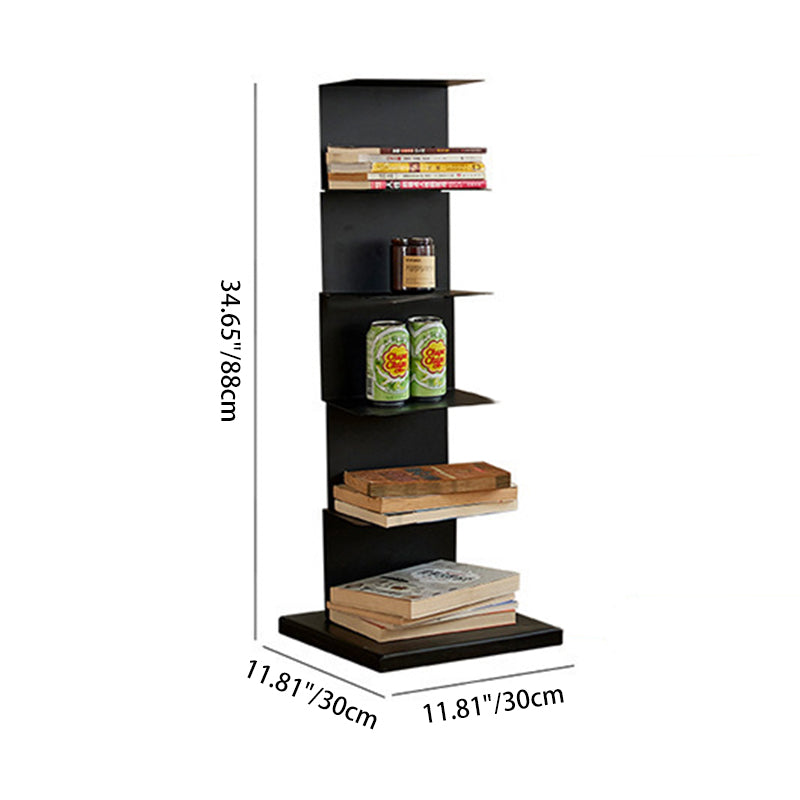 Estantería rectangular moderna minimalista de acero al carbono de 5/6/8/9 niveles para sala de estar