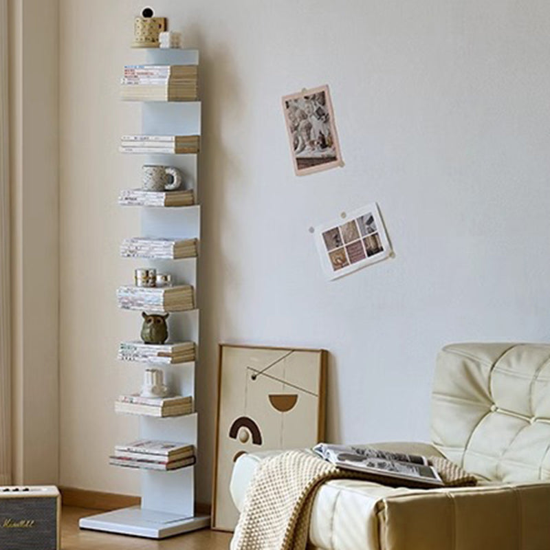 Modern Minimalist Rectangular Carbon Steel Bookshelf 5/6/8/9-Tier For Living Room