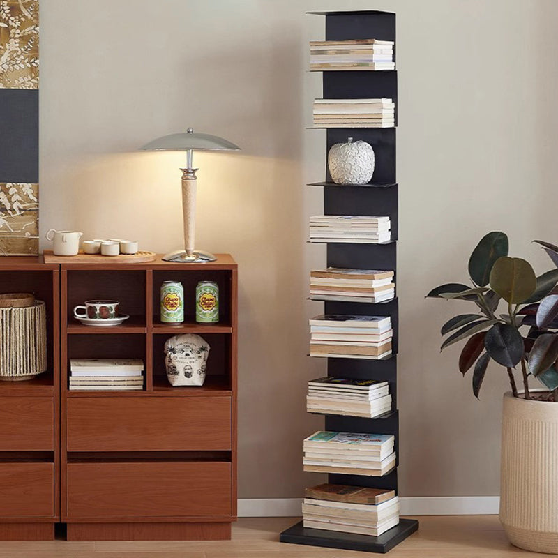 Modern Minimalist Rectangular Carbon Steel Bookshelf 5/6/8/9-Tier For Living Room