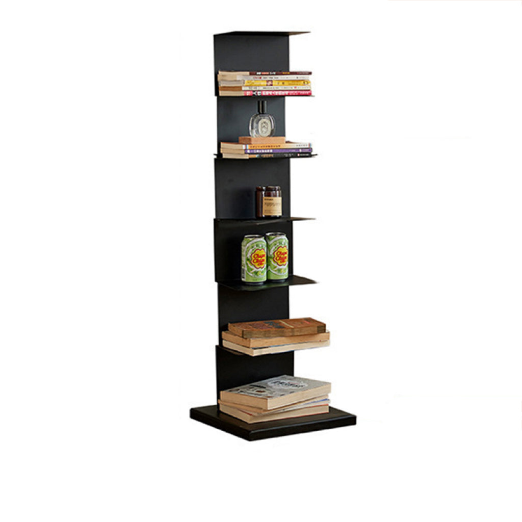 Modern Minimalist Rectangular Carbon Steel Bookshelf 5/6/8/9-Tier For Living Room