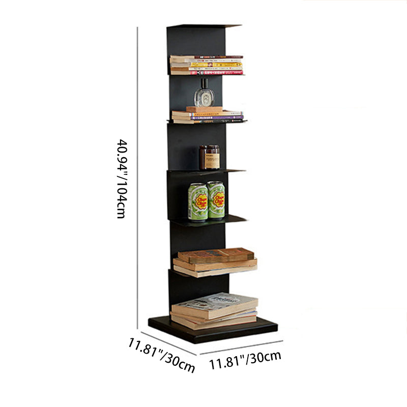 Estantería rectangular moderna minimalista de acero al carbono de 5/6/8/9 niveles para sala de estar