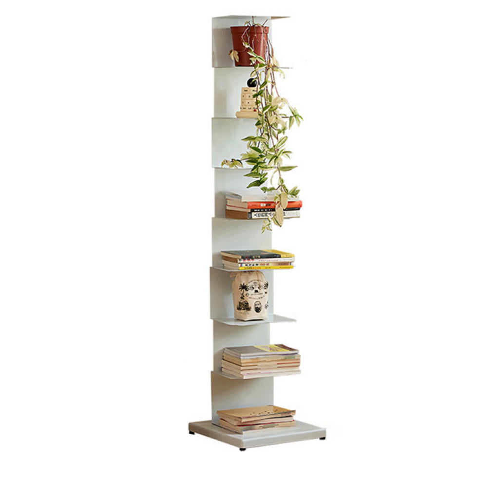 Modern Minimalist Rectangular Carbon Steel Bookshelf 5/6/8/9-Tier For Living Room