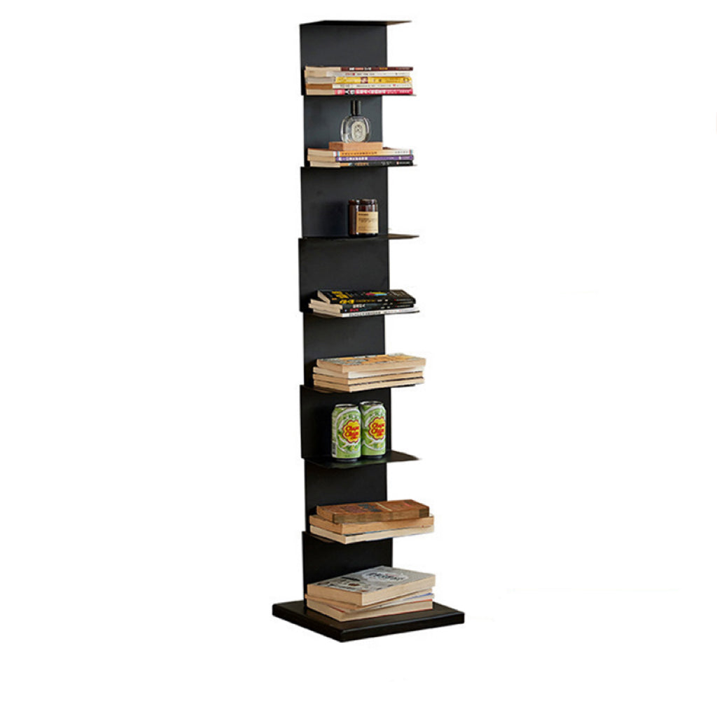 Modern Minimalist Rectangular Carbon Steel Bookshelf 5/6/8/9-Tier For Living Room