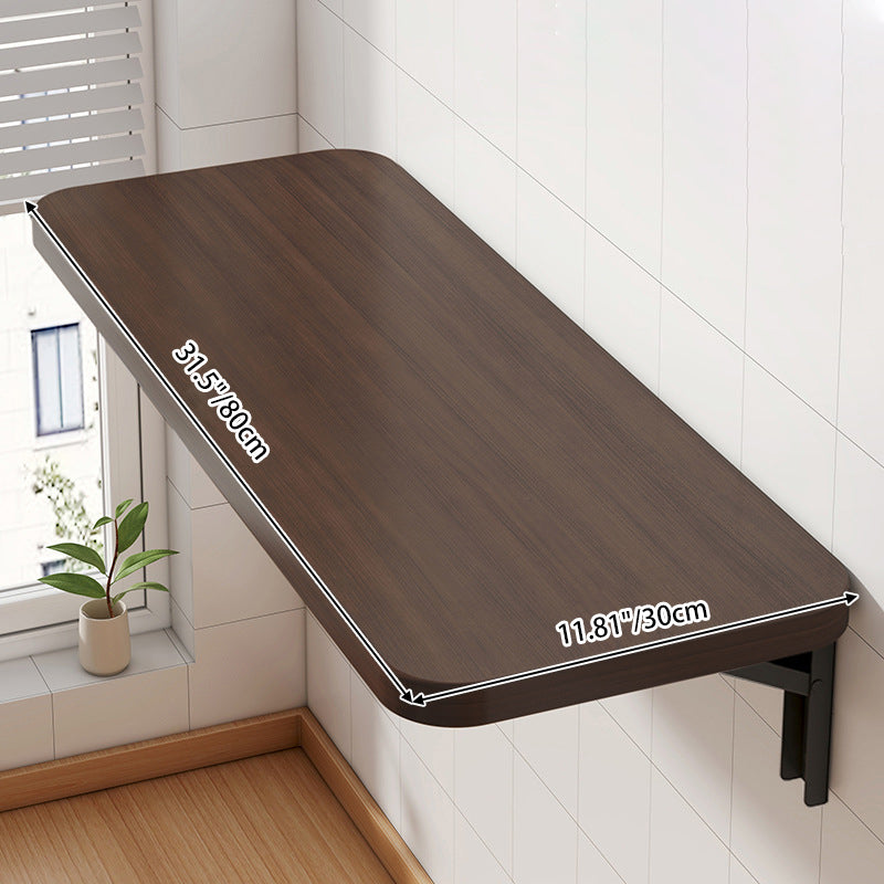 Mesa de bar plegable rectangular de metal de acero con bandeja para cocina, diseño moderno y minimalista