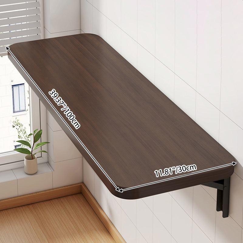 Mesa de bar plegable rectangular de metal de acero con bandeja para cocina, diseño moderno y minimalista