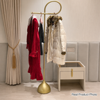 Modern Minimalist Carbon Steel Linear Freestanding Hall Tree For Living Room & Bedroom