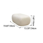 Sillón reclinable Nordic Contemporary Sherpa Bear con reposapiés, respaldo y reposabrazos – Tela de felpa, madera de caucho y estructura de acero al carbono para sala de estar