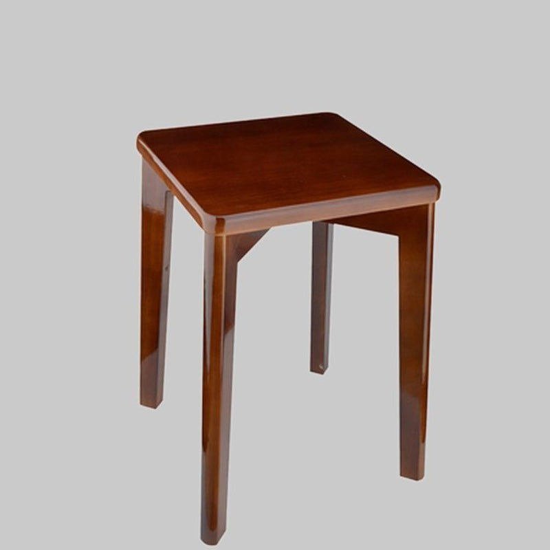 Taburete bajo de caucho cuadrado, elegante, moderno y minimalista, sin respaldo ni reposabrazos para comedor