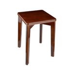 Taburete bajo de caucho cuadrado, elegante, moderno y minimalista, sin respaldo ni reposabrazos para comedor