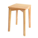 Taburete bajo de caucho cuadrado, elegante, moderno y minimalista, sin respaldo ni reposabrazos para comedor