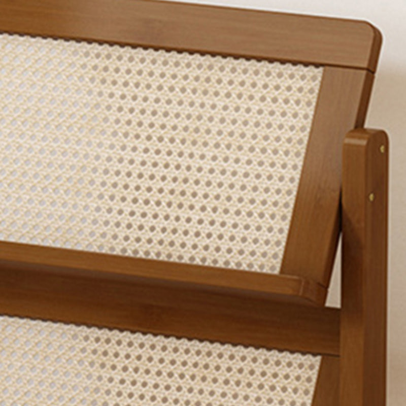 Contemporary Simplicity Square Oblique Bamboo Synthetic Rattan Weaving Bookshelf 3 - Tier For Living Room