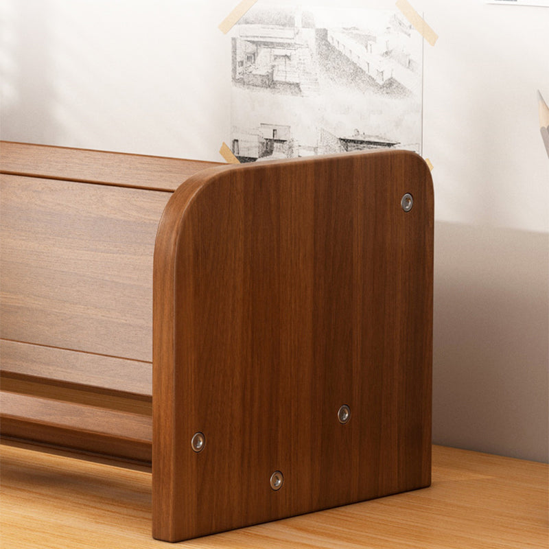 Contemporary Simplicity Rectangle Bamboo Medium Density Fiberboard Bookshelf 1 - Tier For Study