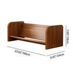Contemporary Simplicity Rectangle Bamboo Medium Density Fiberboard Bookshelf 1 - Tier For Study