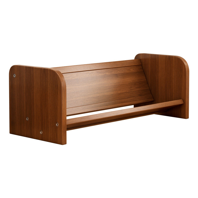 Contemporary Simplicity Rectangle Bamboo Medium Density Fiberboard Bookshelf 1 - Tier For Study