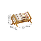 Modern Minimalist Rhombus Nan Bamboo Bookshelf For Living Room