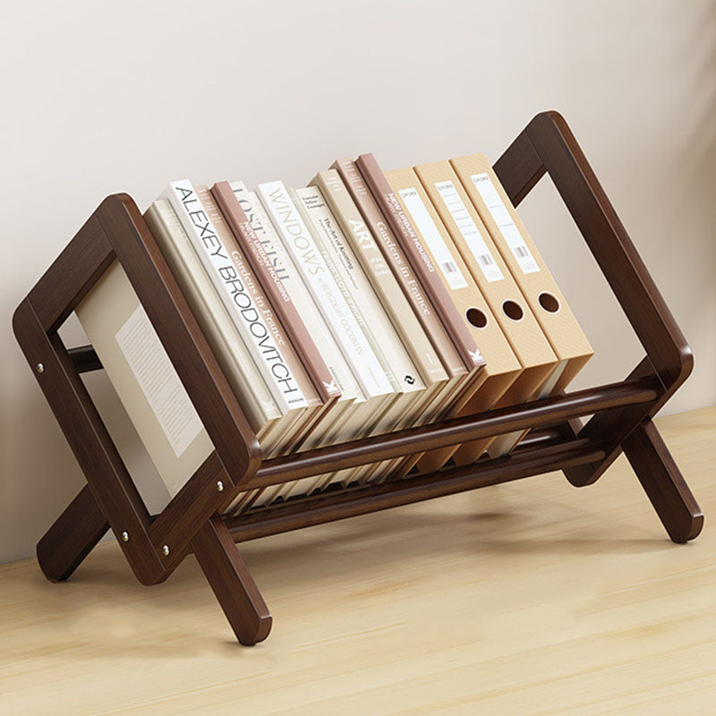 Modern Minimalist Rhombus Nan Bamboo Bookshelf For Living Room