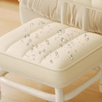 Modern Minimalist PU Leather & PP Plastic Square Low Stool - Swivel & Portable Seating for Bedroom & Living Room