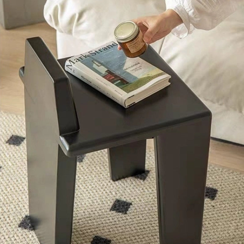 Handcrafted Traditional French Solid Wood Square Low Stool for Bedroom, Living Room & Dining Room