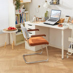 Traditional Vintage Ergonomics Lune Flannelette Iron Solid Wood Sponge Desk Chair Backrest Armrest For Home Office
