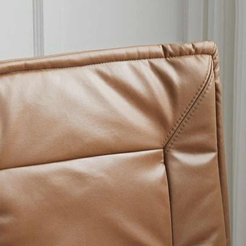 Contemporary Luxury Armless Recliner with Solid Wood Frame – Adjustable Backrest, Plush Sherpa Fabric, Sponge Cushion, Long-Strip Design for Living Room & Bedroom