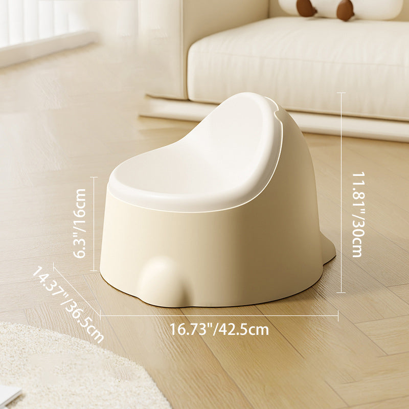 Kids' Dinosaur-Shaped PP Plastic Stool - Contemporary Creative Design, Low, Armless, for Hallway & Entryway