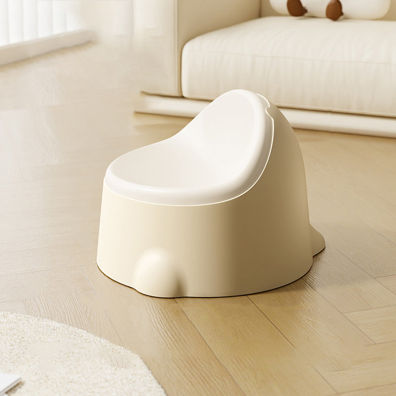 Kids' Dinosaur-Shaped PP Plastic Stool - Contemporary Creative Design, Low, Armless, for Hallway & Entryway