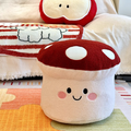 Kids’ Contemporary Cartoon Mushroom Plush Stool – Low, Backless & Armless, EPP Foam, Living Room Accent