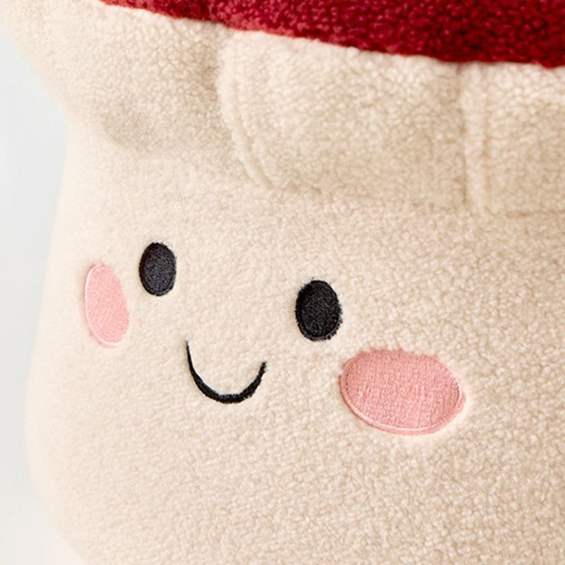 Kids’ Contemporary Cartoon Mushroom Plush Stool – Low, Backless & Armless, EPP Foam, Living Room Accent