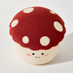 Kids’ Contemporary Cartoon Mushroom Plush Stool – Low, Backless & Armless, EPP Foam, Living Room Accent