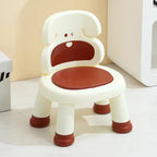 Modern Art Deco Cartoon Dog-Shaped Kids' Low Stool - Armless, Backless, PP Plastic, Living Room Accent