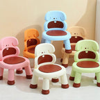 Modern Art Deco Cartoon Dog-Shaped Kids' Low Stool - Armless, Backless, PP Plastic, Living Room Accent