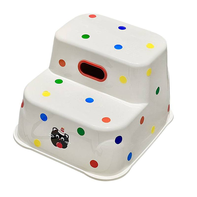 Nordic-Style Contemporary Trapezoidal Footstool — Stackable, Waterproof PP Plastic, Backless & Armless, Perfect for Hallway & Entryway