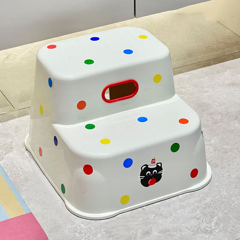 Nordic-Style Contemporary Trapezoidal Footstool — Stackable, Waterproof PP Plastic, Backless & Armless, Perfect for Hallway & Entryway