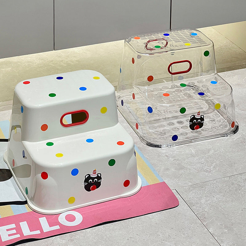 Nordic-Style Contemporary Trapezoidal Footstool — Stackable, Waterproof PP Plastic, Backless & Armless, Perfect for Hallway & Entryway