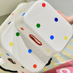 Nordic-Style Contemporary Trapezoidal Footstool — Stackable, Waterproof PP Plastic, Backless & Armless, Perfect for Hallway & Entryway