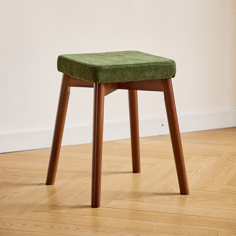 Taburete Rascador Cuadrado para Gatos Moderno Minimalista, Tela de Chenilla y Resistente al Cuero, Madera de Haya, Desmontable y Lavable, Bajo, Sin Respaldo ni Brazos, Para Sala y Comedor