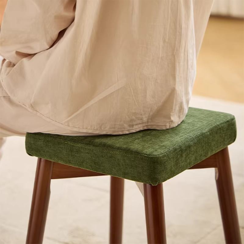 Taburete Rascador Cuadrado para Gatos Moderno Minimalista, Tela de Chenilla y Resistente al Cuero, Madera de Haya, Desmontable y Lavable, Bajo, Sin Respaldo ni Brazos, Para Sala y Comedor
