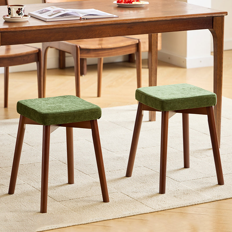 Taburete Rascador Cuadrado para Gatos Moderno Minimalista, Tela de Chenilla y Resistente al Cuero, Madera de Haya, Desmontable y Lavable, Bajo, Sin Respaldo ni Brazos, Para Sala y Comedor