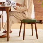 Taburete Rascador Cuadrado para Gatos Moderno Minimalista, Tela de Chenilla y Resistente al Cuero, Madera de Haya, Desmontable y Lavable, Bajo, Sin Respaldo ni Brazos, Para Sala y Comedor