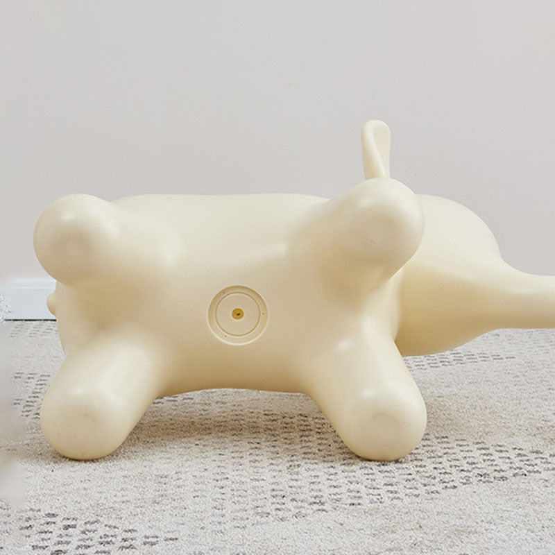 Modern Art Deco Cartoon Elephant Kids' Low Stool - Backless, Armless PE Plastic Seat, Ideal for Living Room