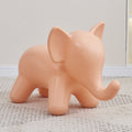 Modern Art Deco Cartoon Elephant Kids' Low Stool - Backless, Armless PE Plastic Seat, Ideal for Living Room