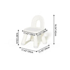 Modern Minimalist Round-Arch Kids Stool, Lightweight PP Plastic, Armless Low Seat for Living Room