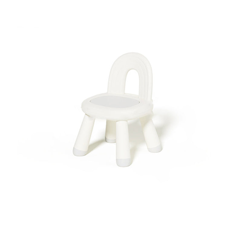 Modern Minimalist Round-Arch Kids Stool, Lightweight PP Plastic, Armless Low Seat for Living Room