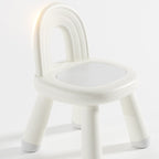 Modern Minimalist Round-Arch Kids Stool, Lightweight PP Plastic, Armless Low Seat for Living Room