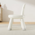 Modern Minimalist Round-Arch Kids Stool, Lightweight PP Plastic, Armless Low Seat for Living Room