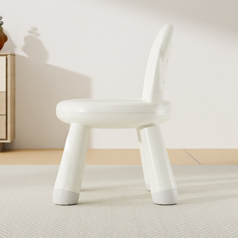 Modern Minimalist Round-Arch Kids Stool, Lightweight PP Plastic, Armless Low Seat for Living Room