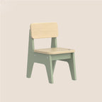 Nordic Contemporary Beech Wood Kids' Low Stool — Trapezoidal, Durable, Armless Design for Living Room